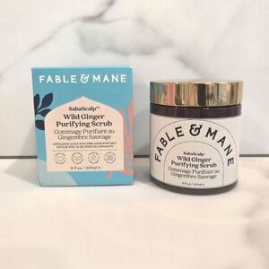 Fable & Mane SahaScalp Wild Ginger Purifying Scrub 8oz - NEW IN BOX Retail $36